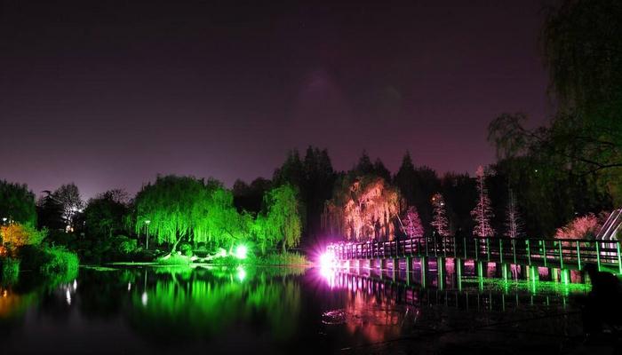 城市景觀(guān)照明公園照明效果圖