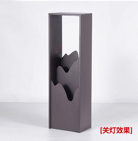 QDCPD-019現代庭院意境山巒特色草坪燈關(guān)燈效果展示